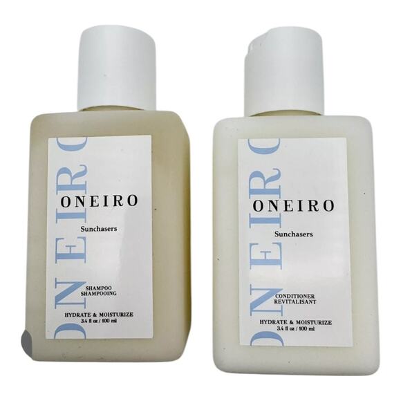 Oneiro NIP Sunchasers Travel Set Body Milk Body Wash Shampoo Conditioner + Bag - Picture 9 of 16